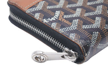 Load image into Gallery viewer, GOYARD ゴヤール 長財布 マティニョンGM ヘリンボーン柄 ウォレット ブラック ブラウン シルバー金具 メンズ 良品 中古 55945