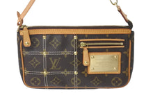 Load image into Gallery viewer, LOUIS VUITTON ルイヴィトン ハンドバッグ モノグラム・リヴェット スタッズ M40141 ブラウン ゴールド金具 美品 中古 55946