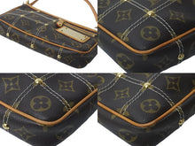 Load image into Gallery viewer, LOUIS VUITTON ルイヴィトン ハンドバッグ モノグラム・リヴェット スタッズ M40141 ブラウン ゴールド金具 美品 中古 55946