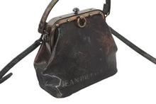画像をギャラリービューアに読み込む, Jean Paul Gaultier ジャンポール・ゴルチェ 2WAY ショルダーハンドバッグ Vサイバー 玉虫色 ガマ口 銅メッキ金具 美品 中古 55963