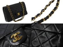 画像をギャラリービューアに読み込む, CHANEL シャネル マトラッセ Wフラップ チェーン ショルダーバッグ 2番台 ゴールド金具 ココマーク ロゴ 中古 55964