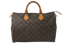 画像をギャラリービューアに読み込む, LOUIS VUITTON ルイヴィトン ボストンバッグ M41107 スピーディ35 モノグラムキャンバス ブラウン ゴールド金具 美品 中古 55967