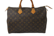 画像をギャラリービューアに読み込む, LOUIS VUITTON ルイヴィトン ボストンバッグ M41107 スピーディ35 モノグラムキャンバス ブラウン ゴールド金具 美品 中古 55967