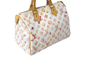 LOUIS VUITTON ルイヴィトン ハンドバッグ 2008 M95751 スピーディ30 モノグラム ウォーターカラー ゴールド金具 良品 中古  55971 – Casanova Vintage