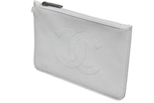 画像をギャラリービューアに読み込む, CHANEL シャネル ポーチ コインケース ココマーク 9番台 シリアルシール レザー ホワイト ピンク シルバー金具 美品 中古 55972