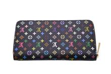 画像をギャラリービューアに読み込む, 極美品 LOUIS VUITTON ルイヴィトン 長財布 ジッピー ウォレット モノグラム マルチカラー M60243 ゴールド金具 中古 55974