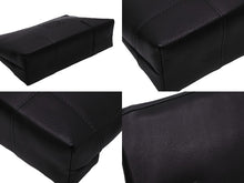 画像をギャラリービューアに読み込む, LOEWE ロエベ ポーチ 化粧ポーチ バニティ ロゴ入り 箱付き 100409 ブラック シルバー金具 美品 中古 55982