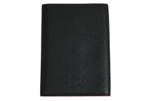 Load image into Gallery viewer, Christian Louboutin クリスチャンルブタン パスポートケース スパイクスタッズレザー ブラック レッド 美品 中古 55985