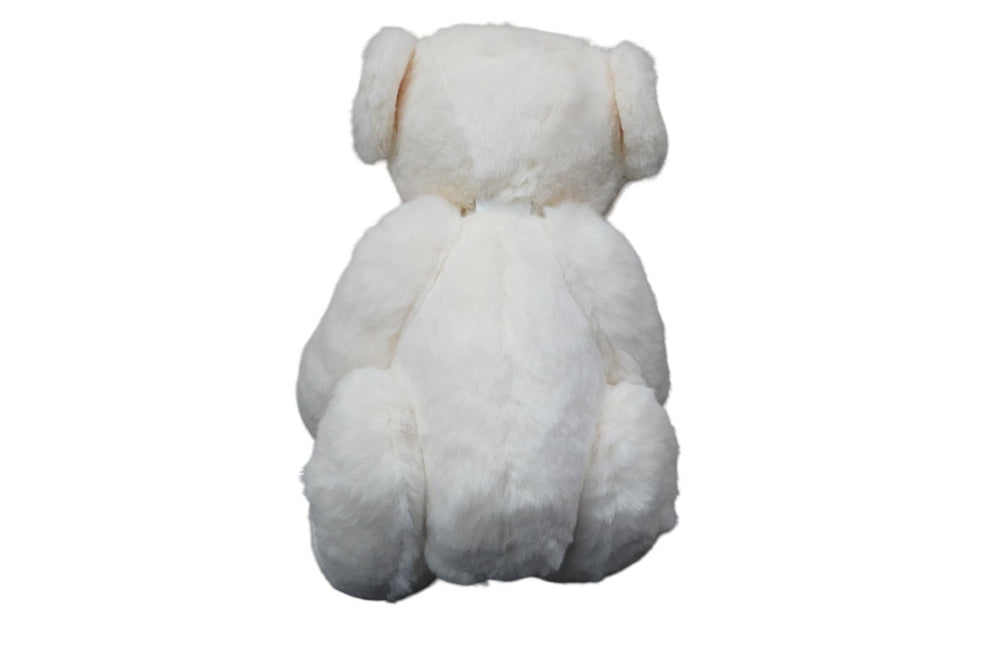 GUCCI グッチ GGキャンバス ファー ぬいぐるみ 人形 テディーベア クマ ホワイト 白 7077722 美品 中古 55996