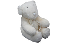 画像をギャラリービューアに読み込む, GUCCI グッチ GGキャンバス ファー ぬいぐるみ 人形 テディーベア クマ ホワイト 白 7077722 美品 中古 55996