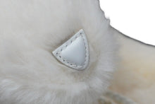 画像をギャラリービューアに読み込む, GUCCI グッチ GGキャンバス ファー ぬいぐるみ 人形 テディーベア クマ ホワイト 白 7077722 美品 中古 55996