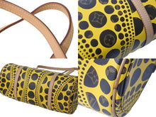 画像をギャラリービューアに読み込む, 極美品 LOUIS VUITTON ルイヴィトン×草間彌生 ショルダーバッグ パピヨン モノグラム パンプキンドット イエロー M40688 中古 55997