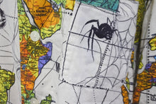 画像をギャラリービューアに読み込む, SAINT MICHAEL セントマイケル × DR WOO ドクター・ウー コラボ 長袖シャツ SLEEPWEAR パジャマ 世界地図 総柄 XL 美品 中古 56007