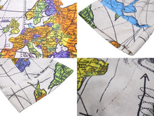 画像をギャラリービューアに読み込む, SAINT MICHAEL セントマイケル × DR WOO ドクター・ウー コラボ 長袖シャツ SLEEPWEAR パジャマ 世界地図 総柄 XL 美品 中古 56007