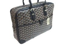 Load image into Gallery viewer, 極美品 GOYARD ゴヤール ビジネスバッグ ブリーフケース アンバサッドMM PVCコーティングキャンバス シルバー金具 中古 56016