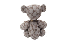 画像をギャラリービューアに読み込む, GUCCI グッチ GGキャンバス ぬいぐるみ 人形 テディーベア クマ ベージュ ピンク 7077722 美品 中古 56022