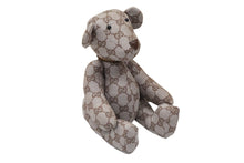 画像をギャラリービューアに読み込む, GUCCI グッチ GGキャンバス ぬいぐるみ 人形 テディーベア クマ ベージュ ピンク 7077722 美品 中古 56022