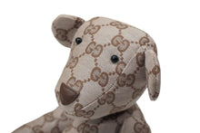 画像をギャラリービューアに読み込む, GUCCI グッチ GGキャンバス ぬいぐるみ 人形 テディーベア クマ ベージュ ピンク 7077722 美品 中古 56022