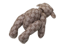 画像をギャラリービューアに読み込む, GUCCI グッチ GGキャンバス ぬいぐるみ 人形 テディーベア クマ ベージュ ピンク 7077722 美品 中古 56022