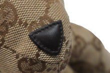 画像をギャラリービューアに読み込む, GUCCI グッチ GGキャンバス ぬいぐるみ 人形 テディーベア クマ ベージュ ブラウン 7077722 美品 中古 56025