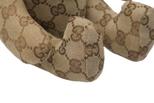 画像をギャラリービューアに読み込む, GUCCI グッチ GGキャンバス ぬいぐるみ 人形 テディーベア クマ ベージュ ブラウン 7077722 美品 中古 56025