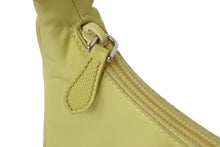 Load image into Gallery viewer, PRADA プラダ ハンドバッグ ミニバッグ 三角プレートロゴ テスート ナイロン 1NE515 イエロー シルバー金具 美品 中古 56057