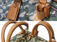 画像をギャラリービューアに読み込む, LOUIS VUITTON ルイヴィトン ボストンバッグ キーポルバンドリエール55 カモフラージュ村上隆 M95774 ゴールド金具 良品 中古 56059