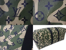 画像をギャラリービューアに読み込む, LOUIS VUITTON ルイヴィトン ボストンバッグ キーポルバンドリエール55 カモフラージュ村上隆 M95774 ゴールド金具 良品 中古 56059