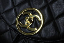 画像をギャラリービューアに読み込む, CHANEL シャネル ヴィンテージ リュック ココマーク マトラッセ 2番台 ラムスキン ブラック ゴールド金具 美品 中古 56064