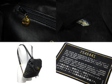 画像をギャラリービューアに読み込む, CHANEL シャネル ヴィンテージ リュック ココマーク マトラッセ 2番台 ラムスキン ブラック ゴールド金具 美品 中古 56064