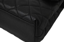 画像をギャラリービューアに読み込む, CHANEL シャネル ケリー型 ハンドバッグ トップハンドル 5番台 キャビアスキン ブラック ゴールド金具 美品 中古 56069