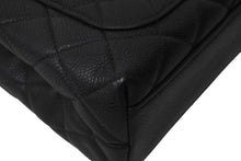 画像をギャラリービューアに読み込む, CHANEL シャネル ケリー型 ハンドバッグ トップハンドル 5番台 キャビアスキン ブラック ゴールド金具 美品 中古 56069