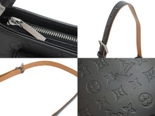 画像をギャラリービューアに読み込む, 極美品 LOUIS VUITTON ルイヴィトン ショルダーバッグ M55122 アルストン ノワール モノグラムマット シルバー金具 中古 56071