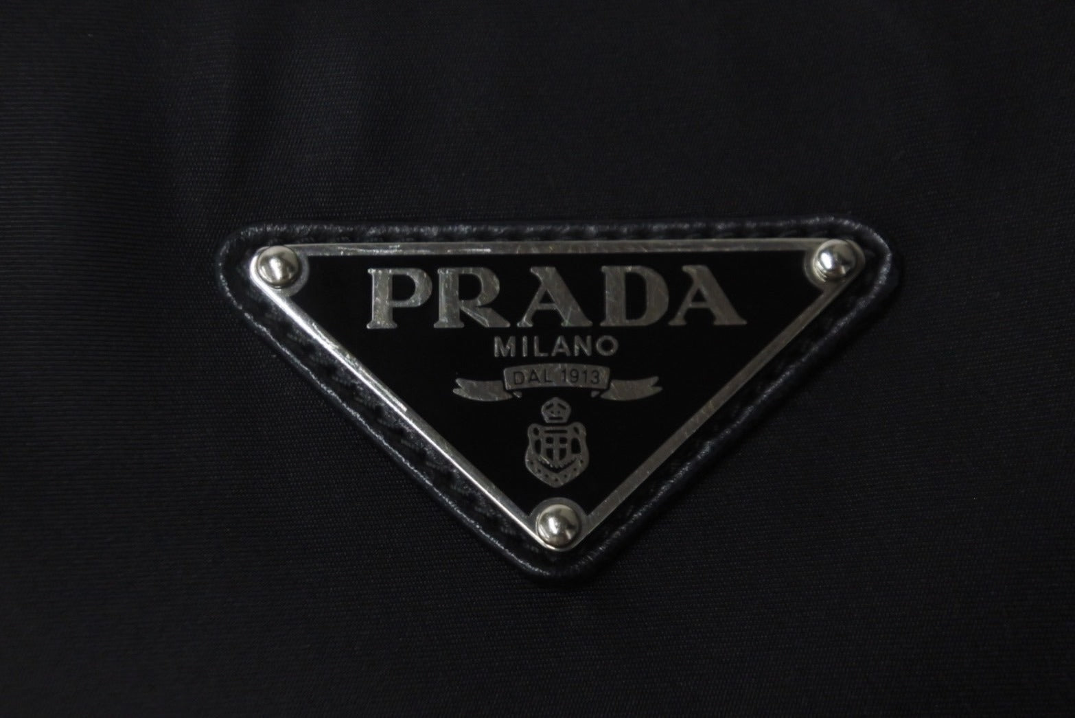 PRADA プラダ ショルダーバッグ 1BF081 ブラック ロゴ シルバー