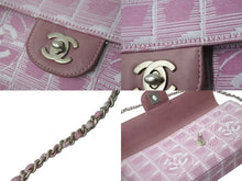 Load image into Gallery viewer, CHANEL シャネル ショルダーバッグ チェーンショルダー 6番台 ニュートラベルライン ジャガードナイロン ピンク 良品 中古 56082