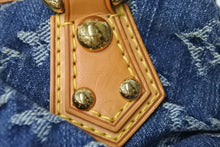 画像をギャラリービューアに読み込む, LOUIS VUITTON ルイヴィトン ハンドバッグ デニム プリーティ モノグラムデニム M95020 ゴールド金具 美品 中古 56086