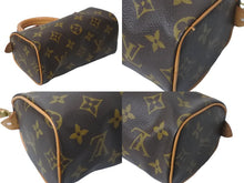 画像をギャラリービューアに読み込む, LOUIS VUITTON ルイヴィトン ミニスピーディ ボストンバッグ モノグラム M41534 PVC ブラウン ゴールド 美品 中古 56087