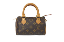 画像をギャラリービューアに読み込む, LOUIS VUITTON ルイヴィトン ミニスピーディ ボストンバッグ モノグラム M41534 PVC ブラウン ゴールド 美品 中古 56088