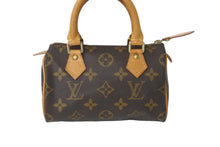 画像をギャラリービューアに読み込む, LOUIS VUITTON ルイヴィトン ミニスピーディ ボストンバッグ モノグラム M41534 PVC ブラウン ゴールド 美品 中古 56088