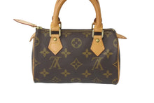画像をギャラリービューアに読み込む, LOUIS VUITTON ルイヴィトン ミニスピーディ ボストンバッグ モノグラム M41534 PVC ブラウン ゴールド 美品 中古 56088