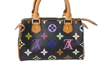 画像をギャラリービューアに読み込む, 新品同様 LOUIS VUITTON ルイヴィトン ハンドバッグ ミニスピーディ モノグラム 村上隆 ノワール M92644 ゴールド金具 中古 56090