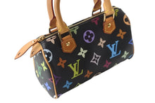 画像をギャラリービューアに読み込む, 新品同様 LOUIS VUITTON ルイヴィトン ハンドバッグ ミニスピーディ モノグラム 村上隆 ノワール M92644 ゴールド金具 中古 56090