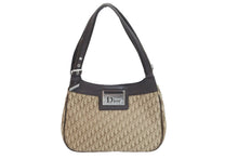 画像をギャラリービューアに読み込む, CHRISTIAN DIOR クリスチャンディオール ハンドバッグ トロッター ブラウン 57-BM−0065 美品 中古 56096