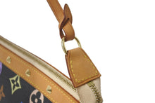 画像をギャラリービューアに読み込む, LOUIS VUITTON ルイヴィトン ハンドバッグ ポシェット アクセソワール M92648 マルチカラー ノワール ゴールド金具 美品 中古 56106