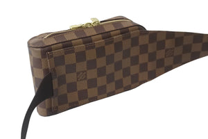 LOUIS VUITTON ルイヴィトン ダミエ ウエストバッグ ボディバッグ ジェロニモス N51994 ブラウン ゴールド 美品 中古 56107