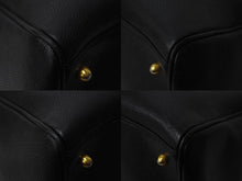 画像をギャラリービューアに読み込む, CHANEL シャネル 2WAYボストンバッグ ココマーク チャーム キャビアスキン 3番台 1995年 ブラック ゴールド金具 美品 中古 56111