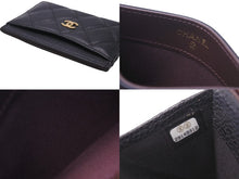 画像をギャラリービューアに読み込む, 極美品 CHANEL シャネル ココマーク カードケース クラシック キャビアスキン ブラック 29番台 中古 56113