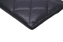 画像をギャラリービューアに読み込む, 極美品 CHANEL シャネル ココマーク カードケース クラシック キャビアスキン ブラック 29番台 中古 56113