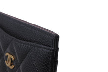 画像をギャラリービューアに読み込む, 極美品 CHANEL シャネル ココマーク カードケース クラシック キャビアスキン ブラック 29番台 中古 56113
