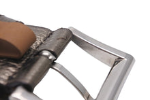 Load image into Gallery viewer, PRADA プラダ ベルト バックル ヴィンテージ ゴールド ベージュ レザー シルバー金具 美品 中古 56123